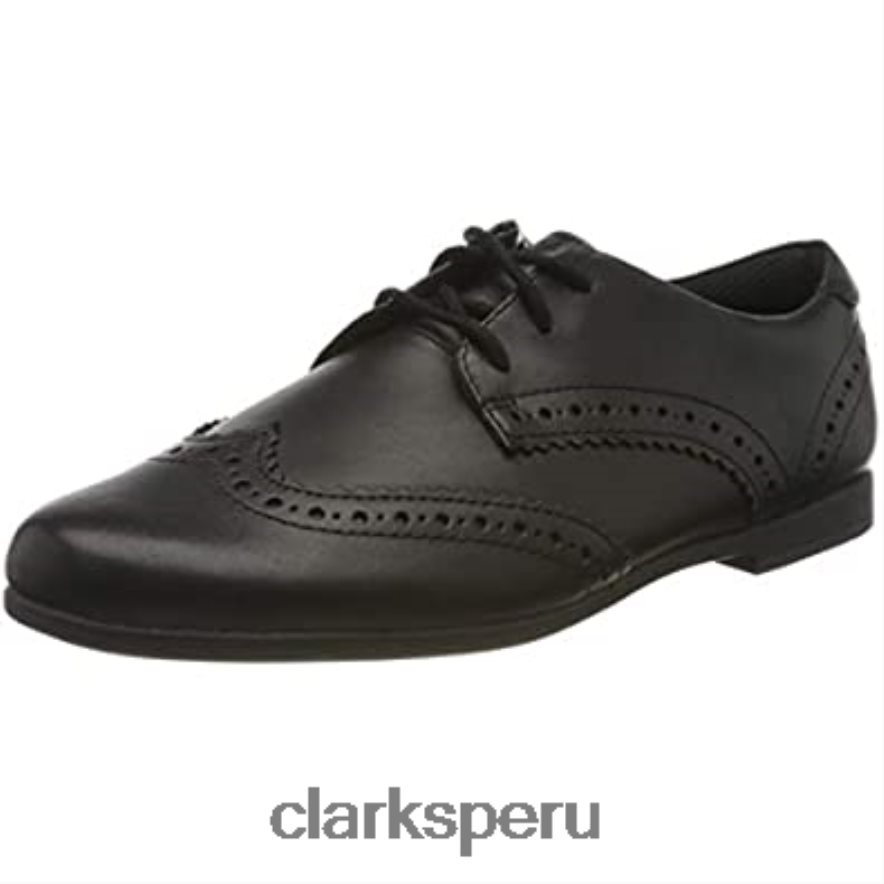 clarks scala lace derbys negros para niña niños Clarks 40N4LX2673