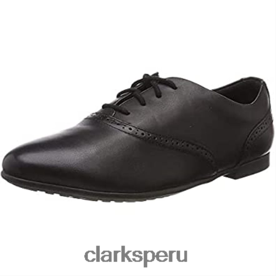 jules walk derbys clarks para niña negros niños Clarks 40N4LX231 cuero negro