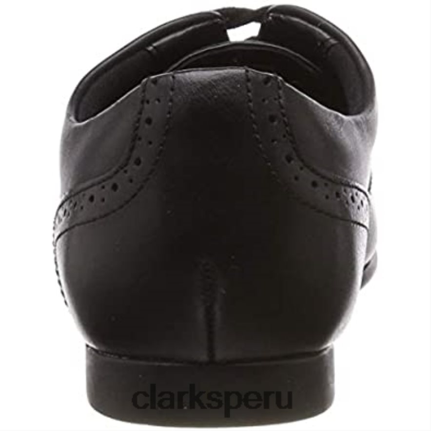 jules walk derbys clarks para niña negros niños Clarks 40N4LX231 cuero negro