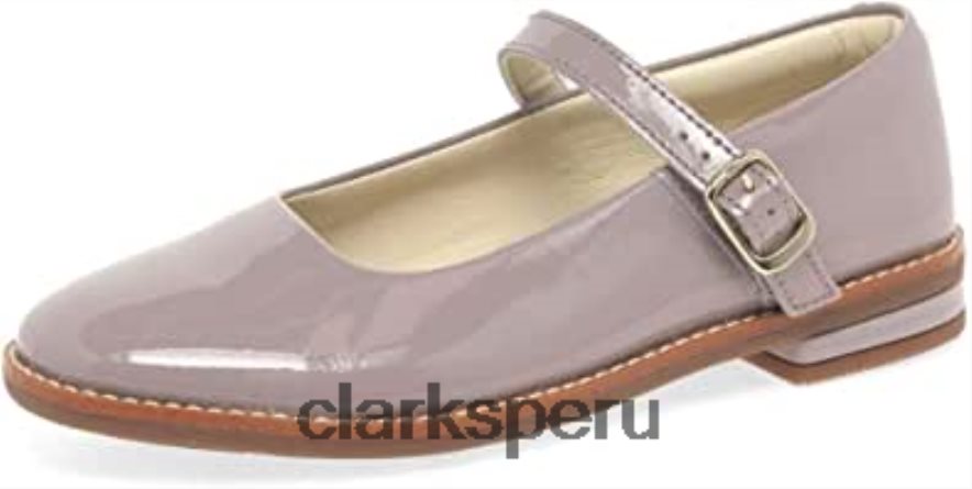 Clarks Drew Sky zapatos de bailarina Mary Jane de charol para niña junior niños Clarks 40N4LX113