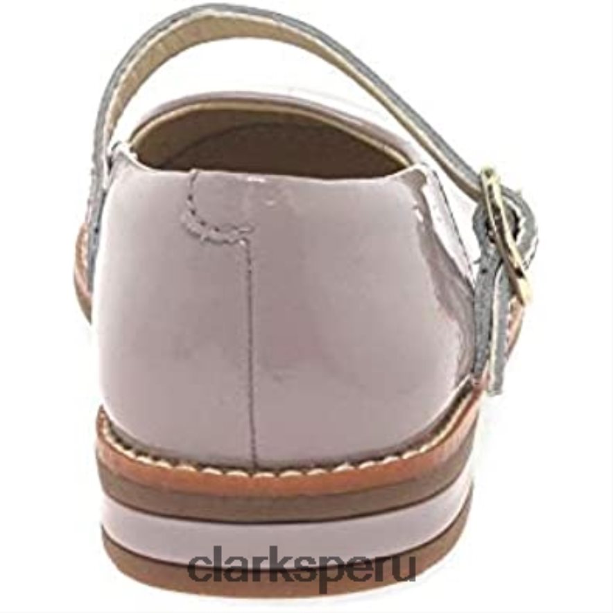 Clarks Drew Sky zapatos de bailarina Mary Jane de charol para niña junior niños Clarks 40N4LX113