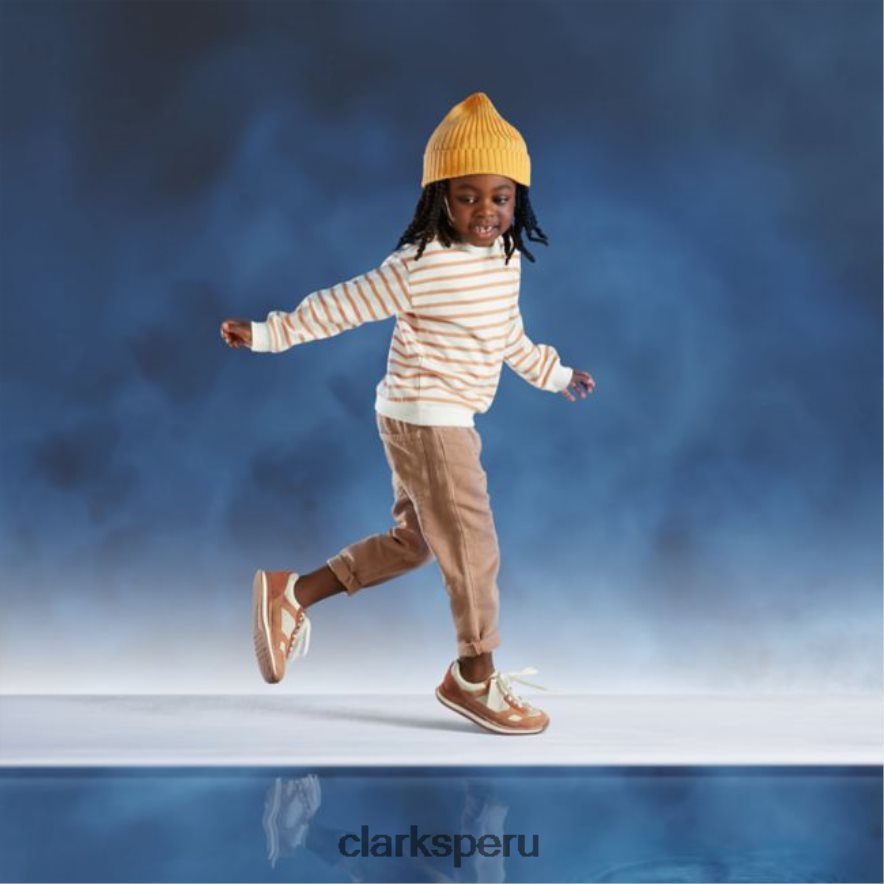Clarks Sandstone Combi Craft Run Tor Kid Sandstone Combi niños Clarks 40N4LX6873 combinación de arenisca