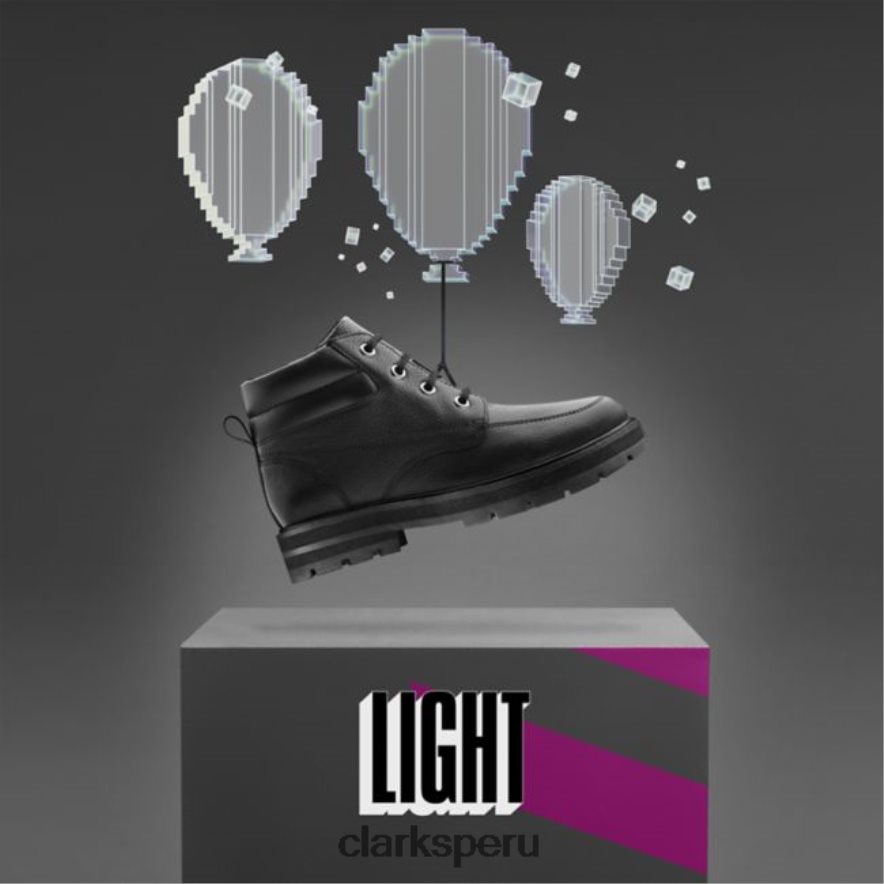 clarks prague de cuero negro con cremallera cuero negro antiguo niños Clarks 40N4LX5731 cuero negro