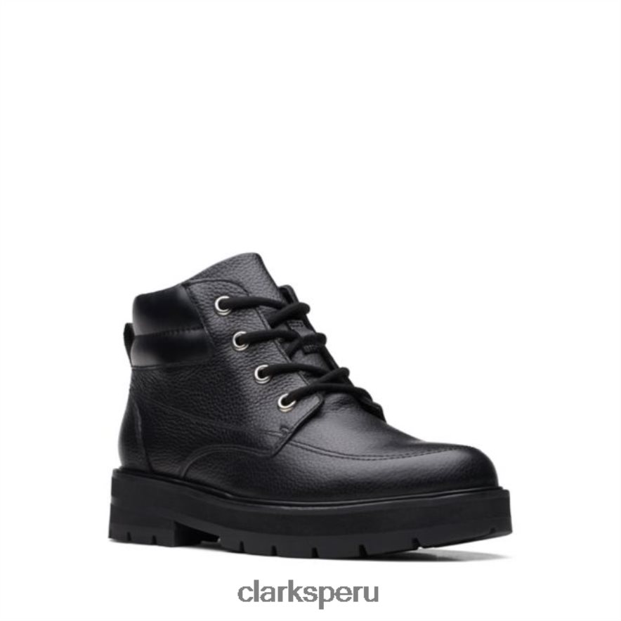 clarks prague de cuero negro con cremallera cuero negro antiguo niños Clarks 40N4LX5731 cuero negro