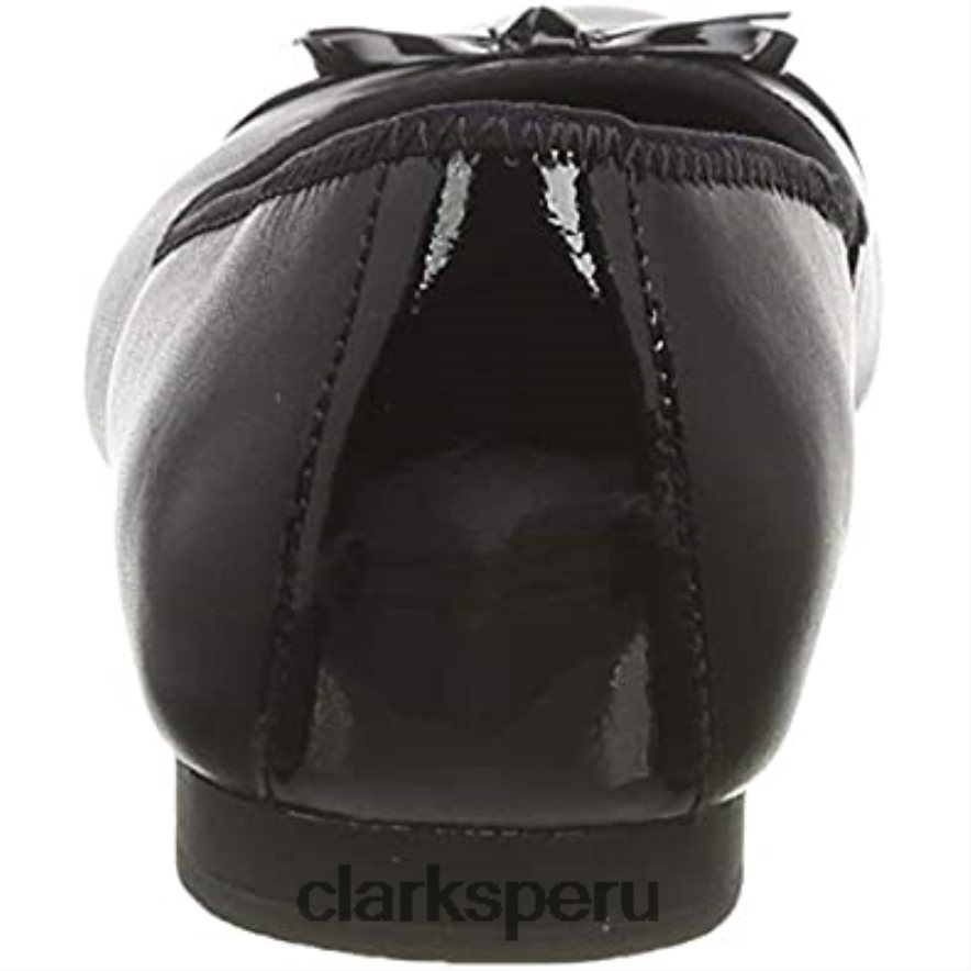 Bailarinas clarks niña scala bloom y piel negro niños Clarks 40N4LX826 cuero negro