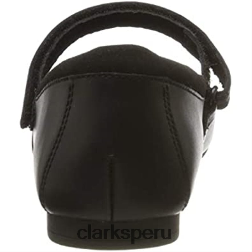 Bailarinas clarks scala Dawn y de niña en negro niños Clarks 40N4LX2681 cuero negro