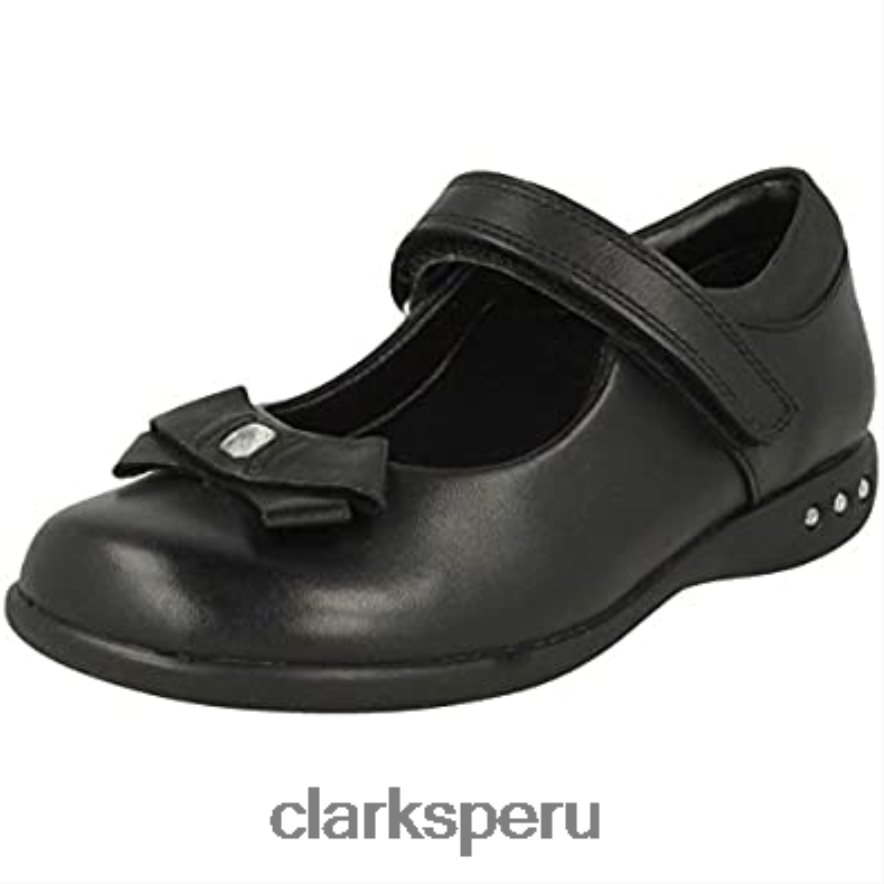 bailarinas con correa en el tobillo prime skip para niña niño negro clarks niños Clarks 40N4LX1206 cuero negro