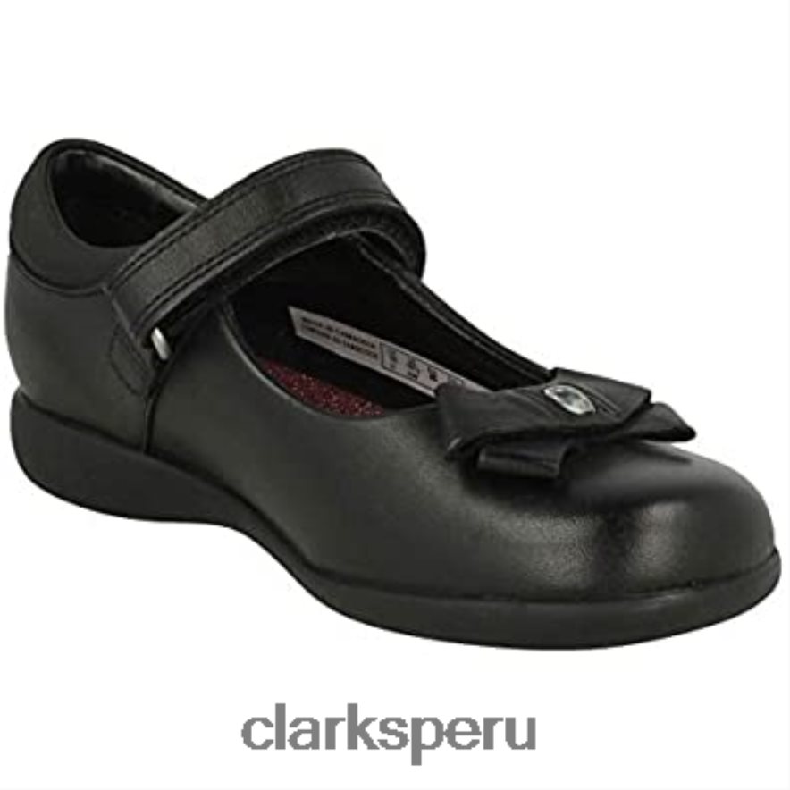 bailarinas con correa en el tobillo prime skip para niña niño negro clarks niños Clarks 40N4LX1206 cuero negro