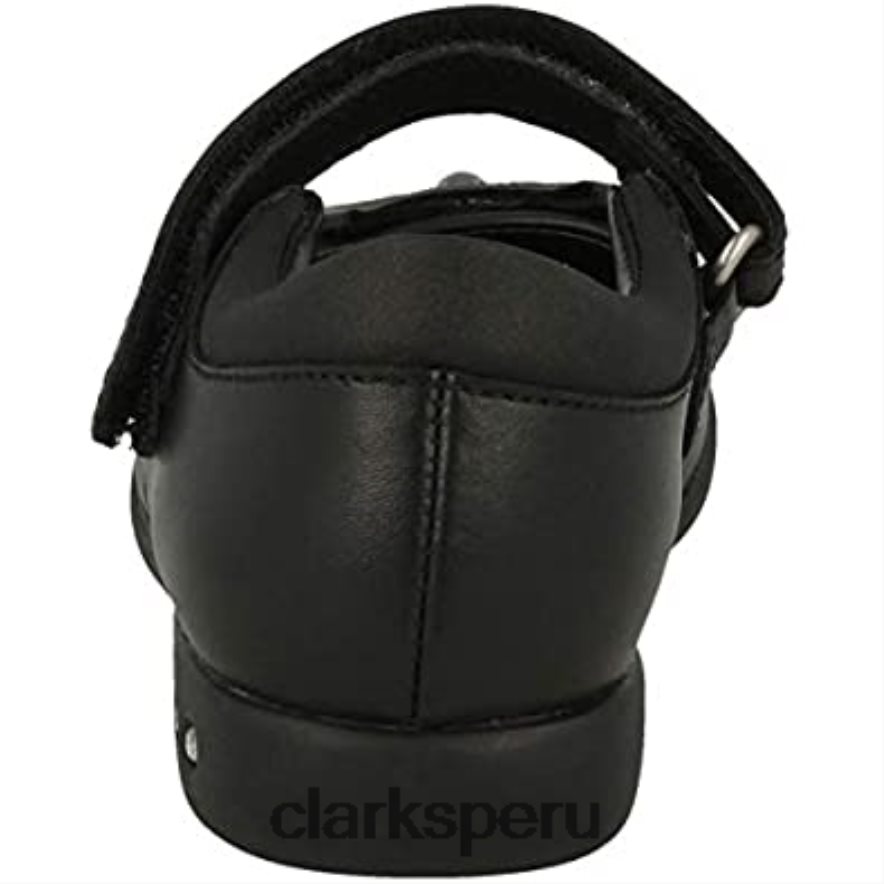 bailarinas con correa en el tobillo prime skip para niña niño negro clarks niños Clarks 40N4LX1206 cuero negro