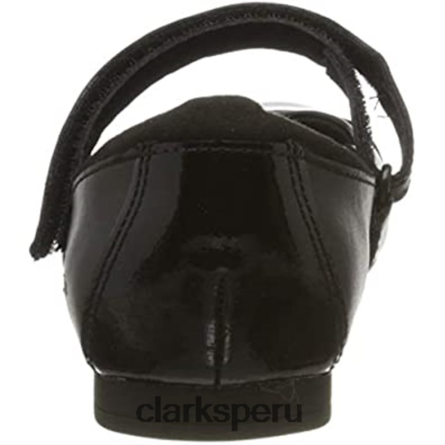 bailarinas de niña clarks scala gem k negras niños Clarks 40N4LX875 cuero negro cuero negro
