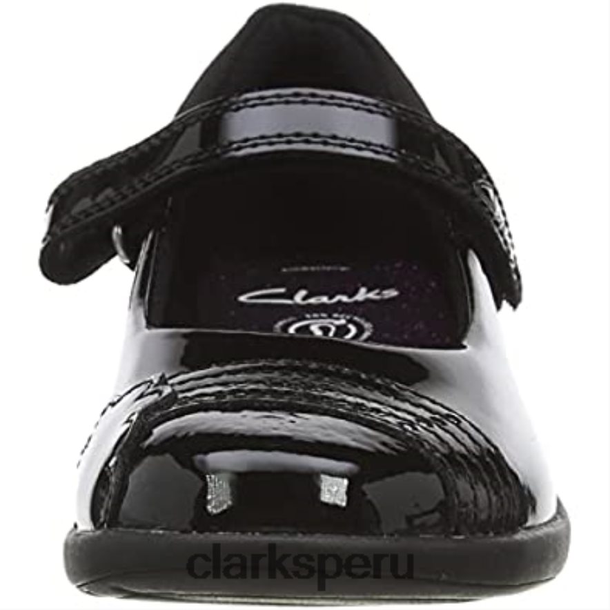 bailarinas negras clarks eth beam t para niña niños Clarks 40N4LX747 negro
