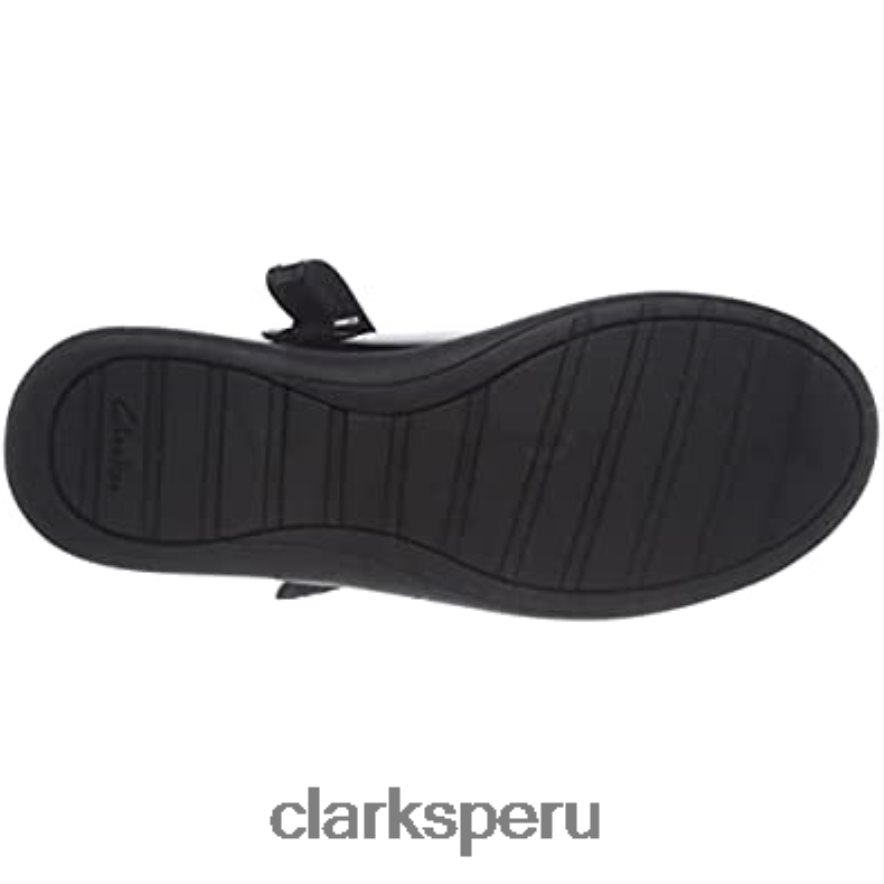 bailarinas negras clarks eth beam t para niña niños Clarks 40N4LX747 negro