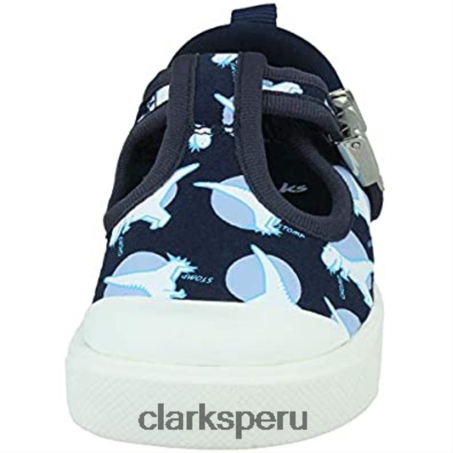 clarks azul marino interés marino interés bailarinas city dance t para niña niños Clarks 40N4LX1777 interés azul marino interés marino