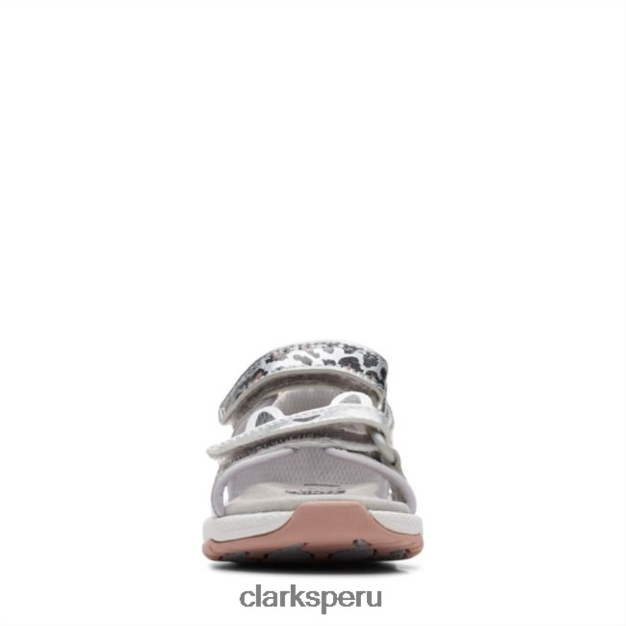 c lowder print niño plata clarks plata niños Clarks 40N4LX6861 plata