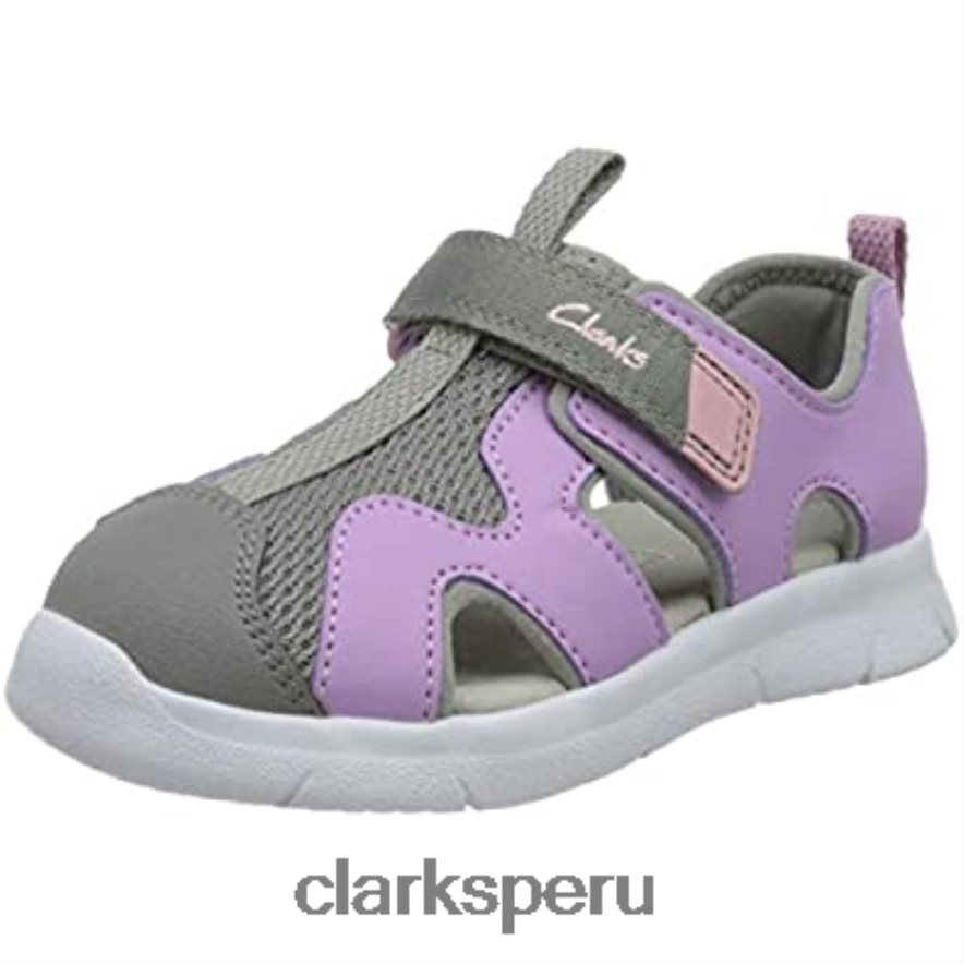 sandalia ath surf t niña lila sintética clarks niños Clarks 40N4LX854 lila sintética
