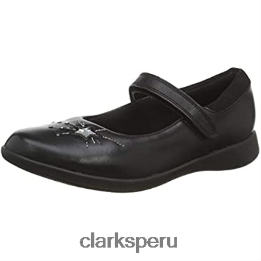 sandalias con puntera cerrada para niña clarks etch spark k negro niños Clarks 40N4LX531 cuero negro cuero negro