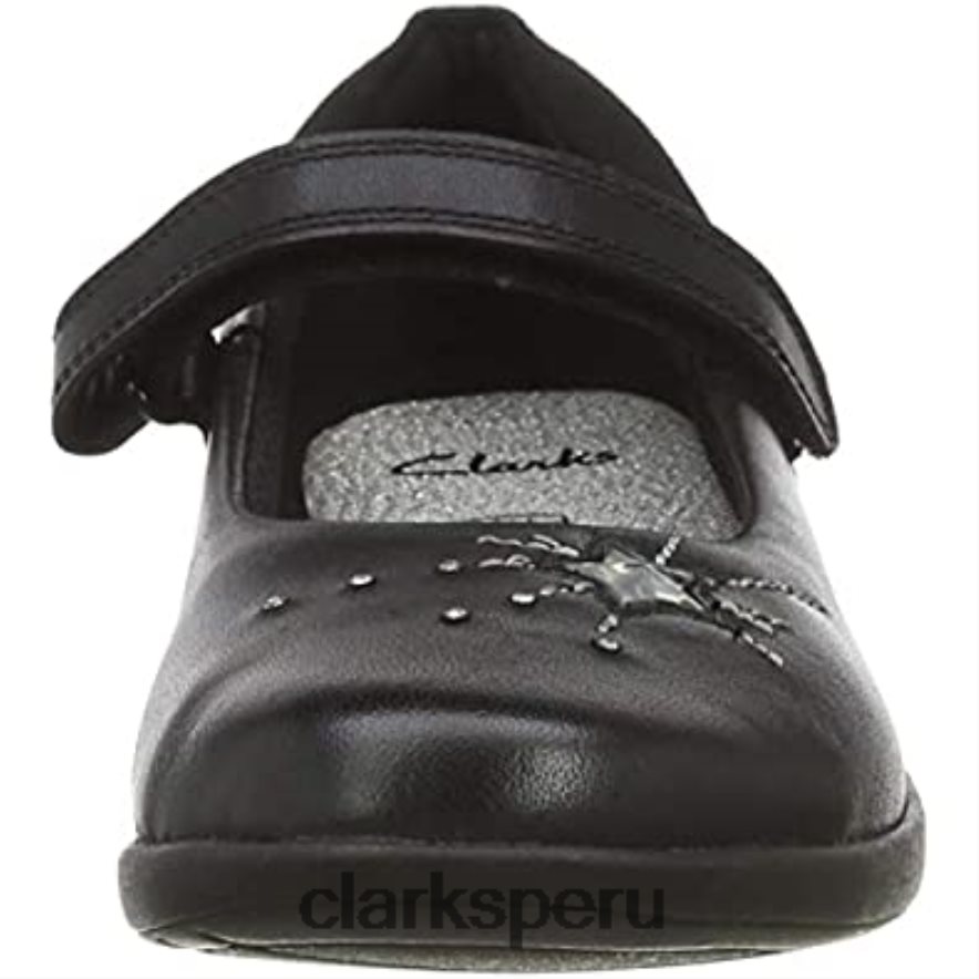 sandalias con puntera cerrada para niña clarks etch spark k negro niños Clarks 40N4LX531 cuero negro cuero negro
