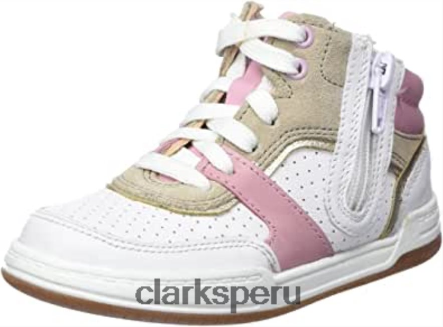 Zapatilla de niña fawn peak t clarks rosa piel niños Clarks 40N4LX661 cuero rosa