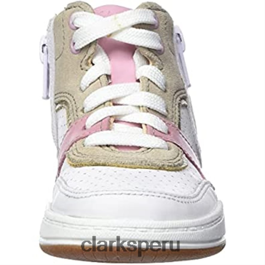 Zapatilla de niña fawn peak t clarks rosa piel niños Clarks 40N4LX661 cuero rosa