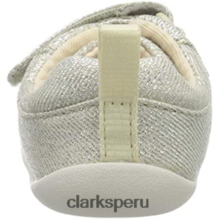 Zapatillas bajas Clarks Roamer Craft para niña plateadas niños Clarks 40N4LX1595