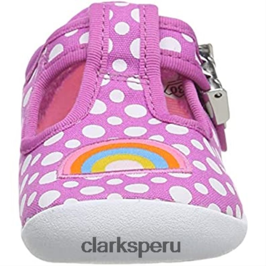 Zapatillas bajas roamer sun t para bebé niña rosa fuerte niño clarks niños Clarks 40N4LX1308 Rosa caliente