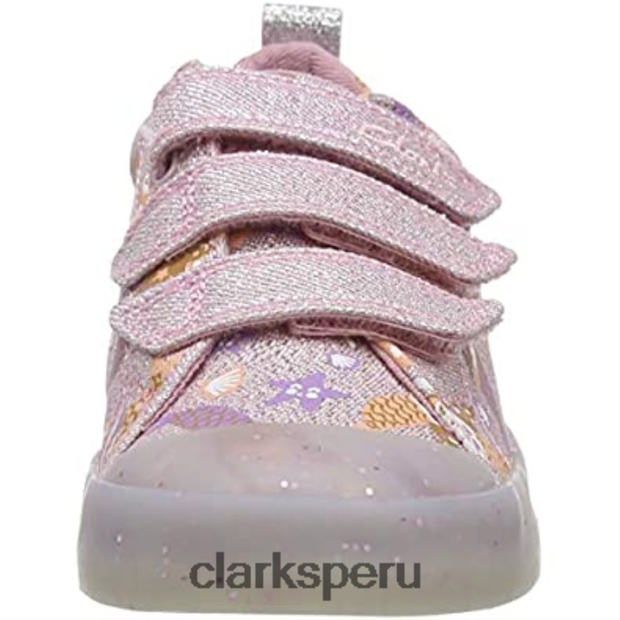 zapatillas bajas k clarks para niña con estampado foxing niños Clarks 40N4LX1869