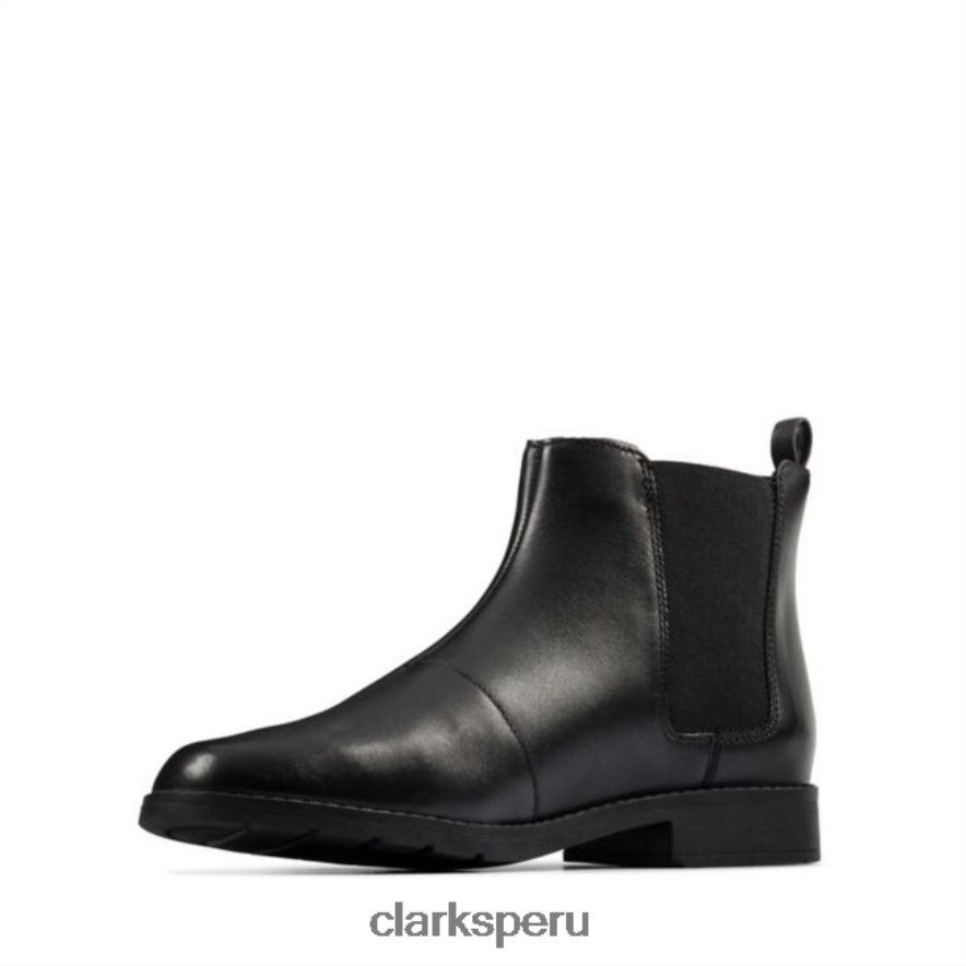 aubrie walk juvenil cuero negro clarks cuero negro niños Clarks 40N4LX5773 cuero negro