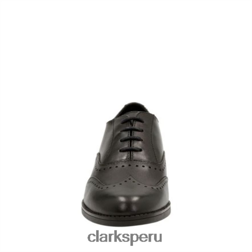 clarks sami fizz jnr h fit de cuero negro niños Clarks 40N4LX4652 cuero negro