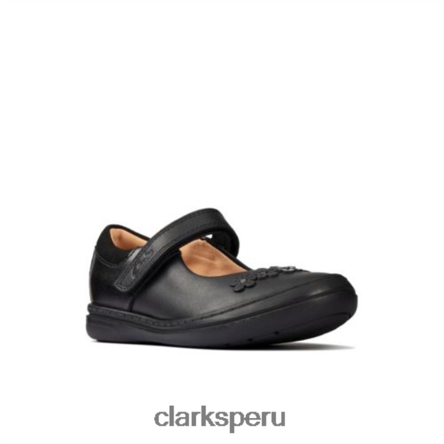 clarks scooter jump inf f fit cuero negro niños Clarks 40N4LX4640 cuero negro