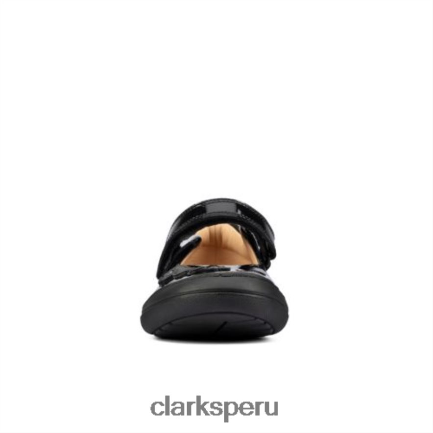 patinete daisy inf g fit clarks charol negro niños Clarks 40N4LX4631 charol negro