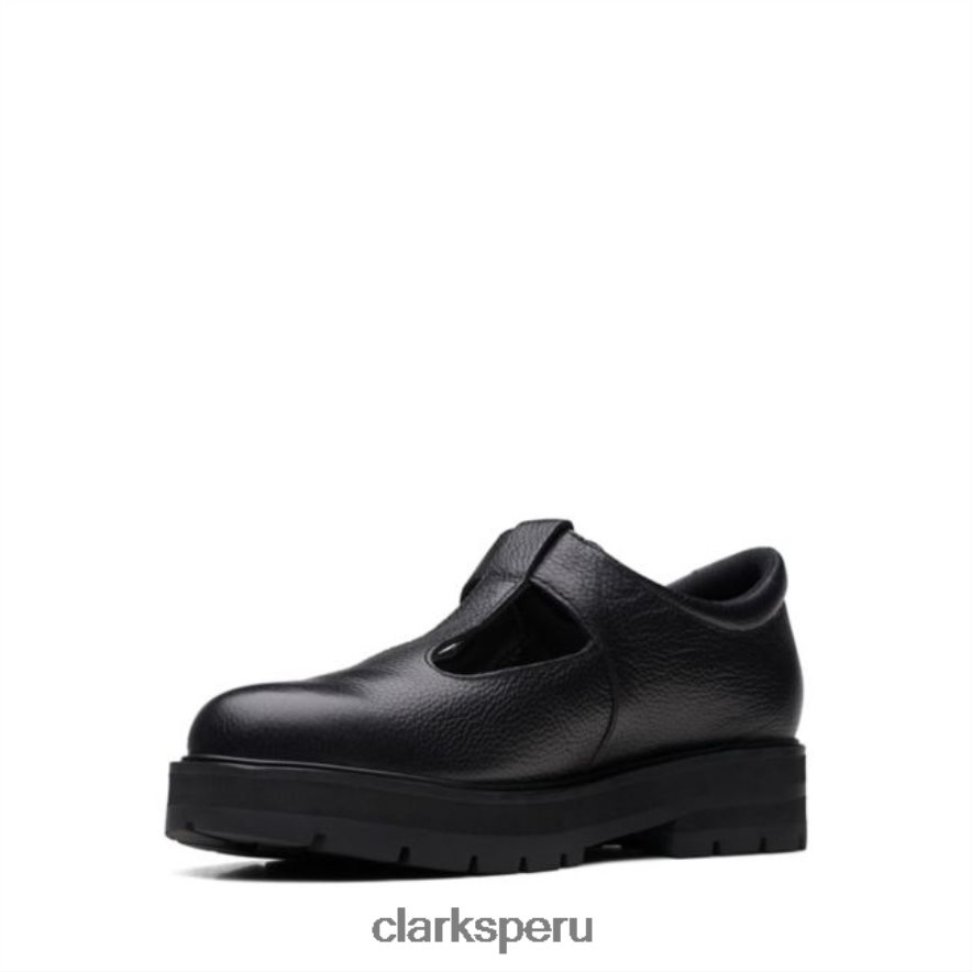 praga brill juvenil cuero negro clarks cuero negro niños Clarks 40N4LX5813 cuero negro