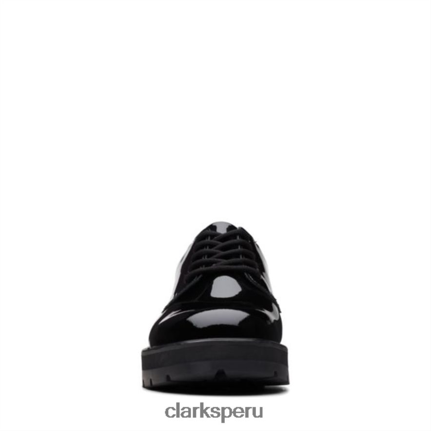 praga encaje juvenil charol negro charol negro clarks niños Clarks 40N4LX5814 charol negro
