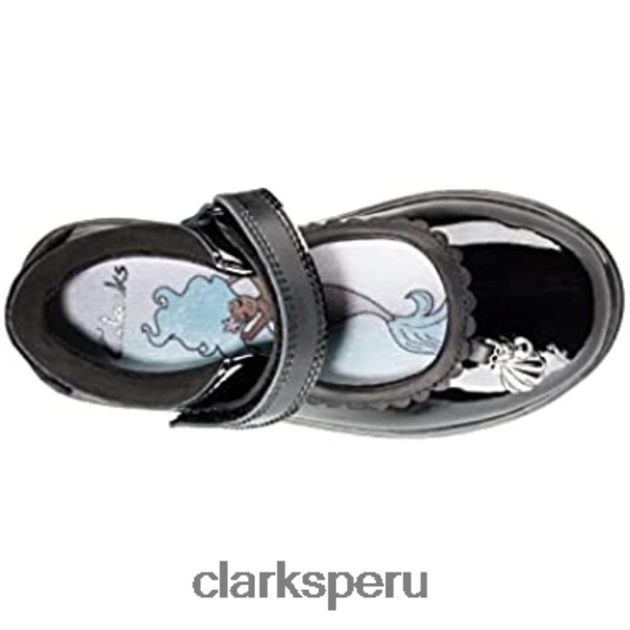 zapatos escolares clarks niña sea shimmer t negro niños Clarks 40N4LX491