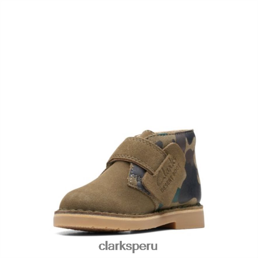 bota desierto caqui camo 2 niño caqui camo clarks niños Clarks 40N4LX6884 camuflaje caqui