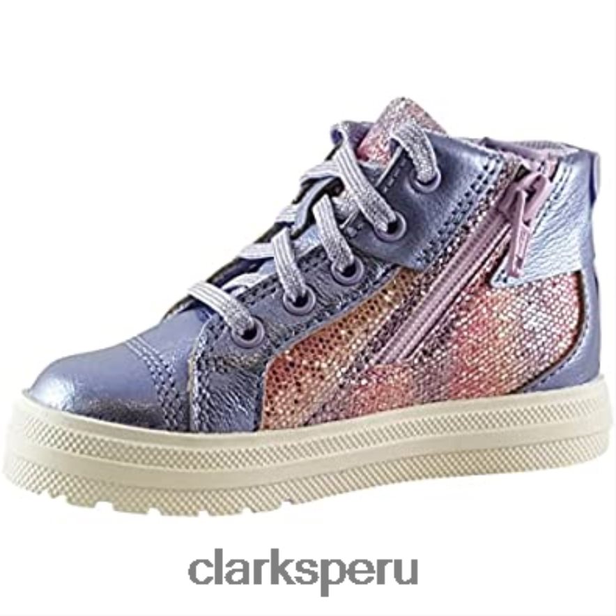 botas de cuero para niños nova city de moda lila clarks niños Clarks 40N4LX980