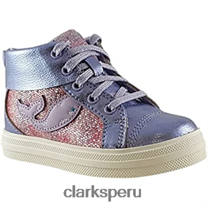 botas de cuero para niños nova city de moda lila clarks niños Clarks 40N4LX980