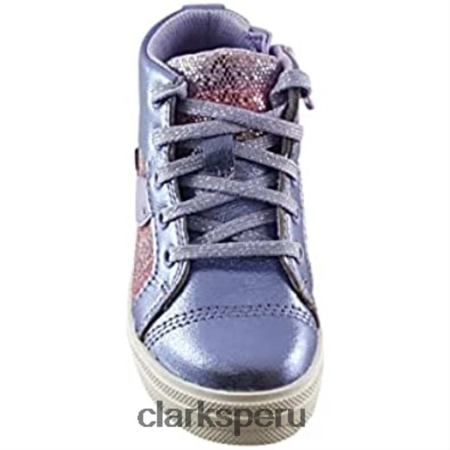 botas de cuero para niños nova city de moda lila clarks niños Clarks 40N4LX980