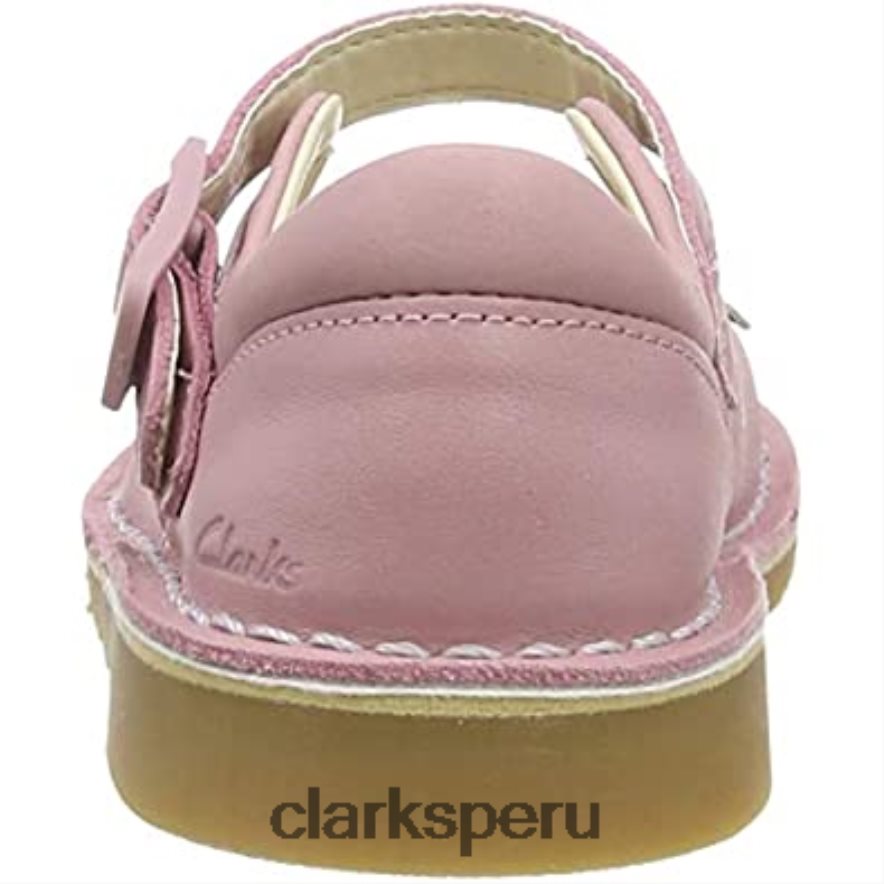 Zapatos clarks comet gem de cuero para niño rosa polvoriento niños Clarks 40N4LX321