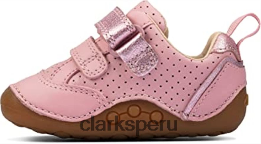 ti ny sky zapatos de cuero para niños pequeños clarks rosados niños Clarks 40N4LX2860