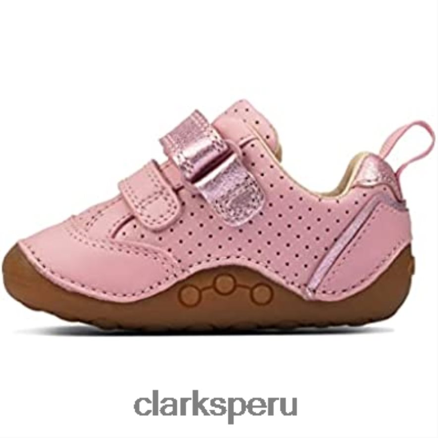 ti ny sky zapatos de cuero para niños pequeños clarks rosados niños Clarks 40N4LX2860
