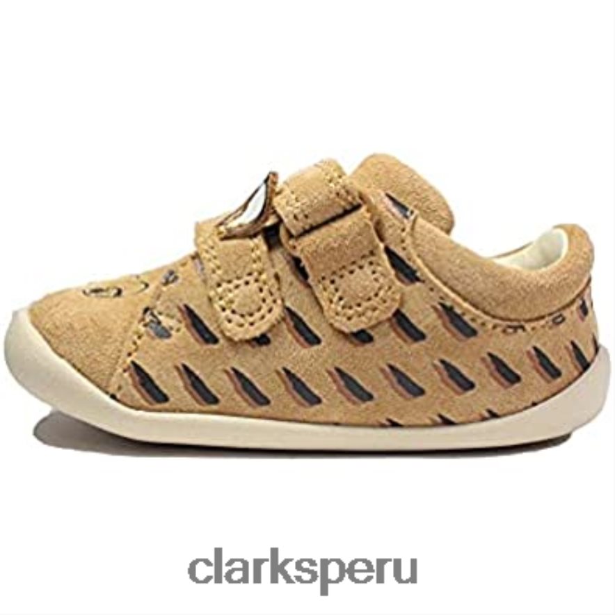 zapatos pre walker para niños de cuero de ante color tostado de disney bambi para niños pequeños clarks niños Clarks 40N4LX2742