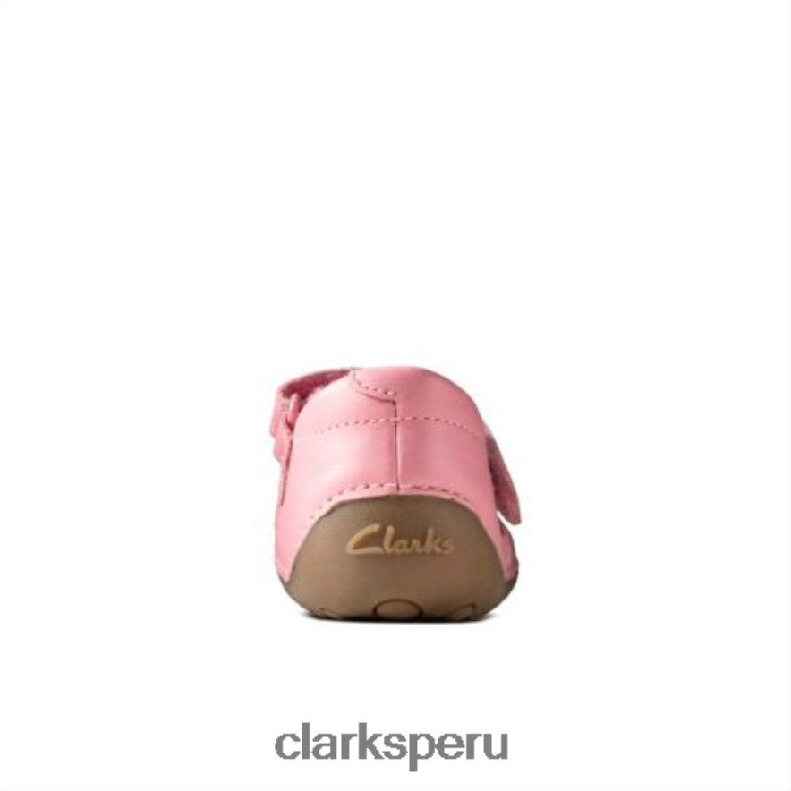 Clarks de cuero rosa ti ny mist fst g fit niños Clarks 40N4LX4608 cuero rosa