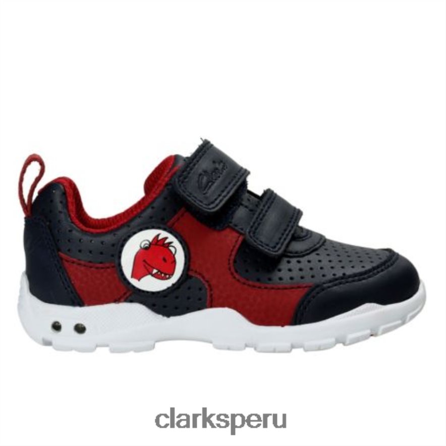clarks brite max fst f fit azul marino niños Clarks 40N4LX4836 Armada