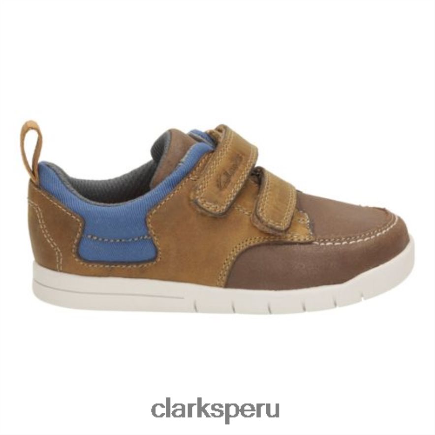 clarks cuero tostado grado walk fst f fit niños Clarks 40N4LX4844 cuero marrón