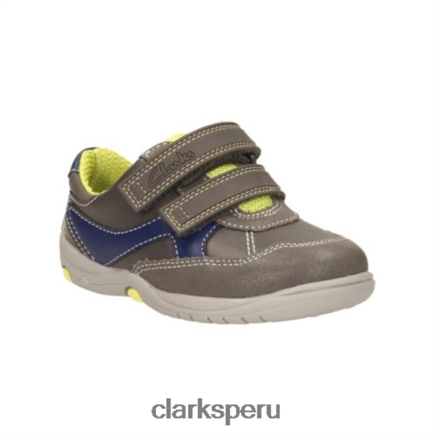 ru cove fst e fit clarks de cuero gris niños Clarks 40N4LX4846 cuero gris