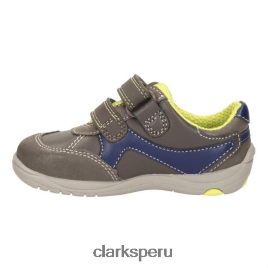 ru cove fst f fit clarks cuero gris niños Clarks 40N4LX4845 cuero gris