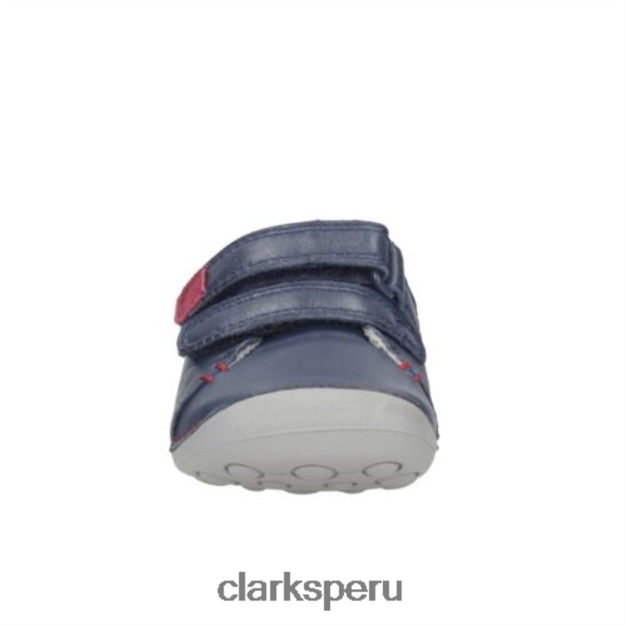 ti ny toby fst g fit clarks cuero azul marino niños Clarks 40N4LX4831 cuero azul marino