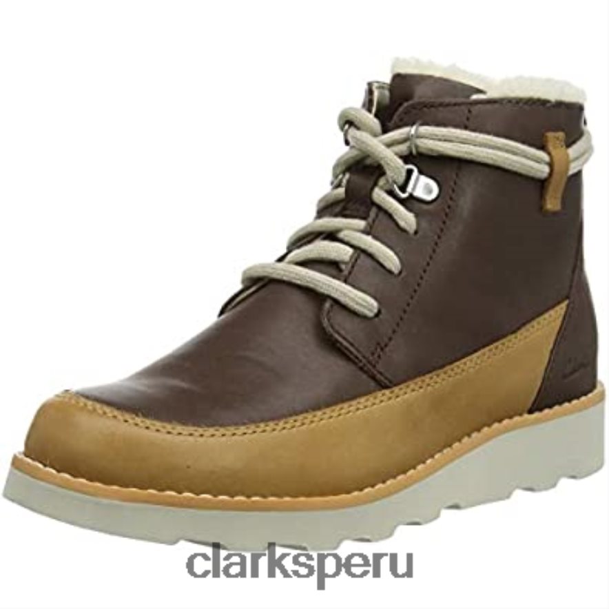 Botas chukka niño clarks color marrón Crown Warm K niños Clarks 40N4LX1817 marrón