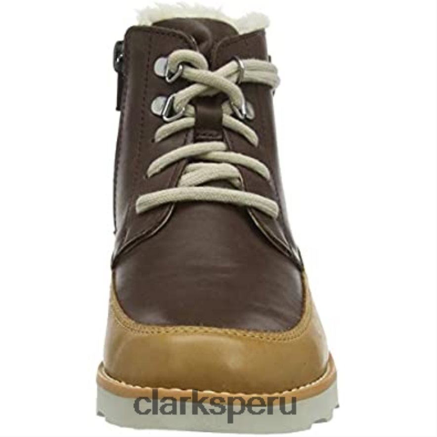 Botas chukka niño clarks color marrón Crown Warm K niños Clarks 40N4LX1817 marrón