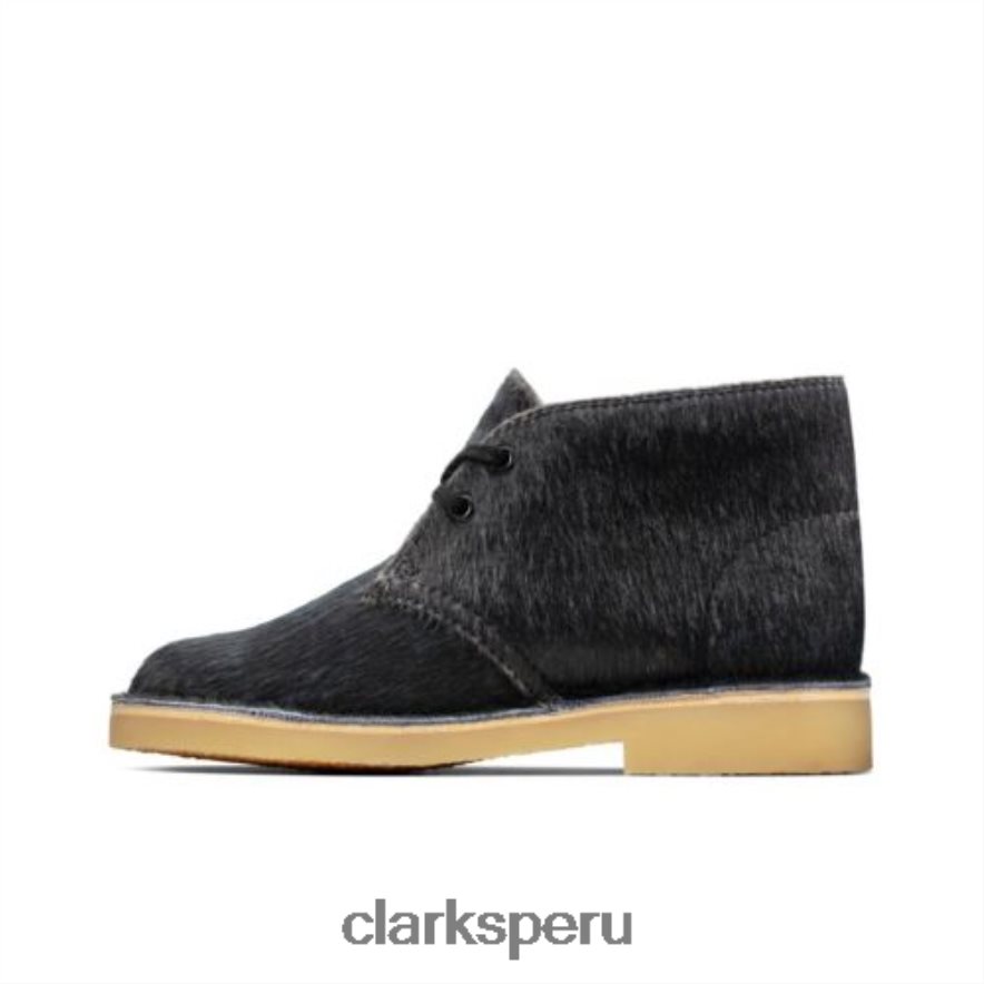 bota clarks desert jnr g fit negro interés niños Clarks 40N4LX4802 interés negro